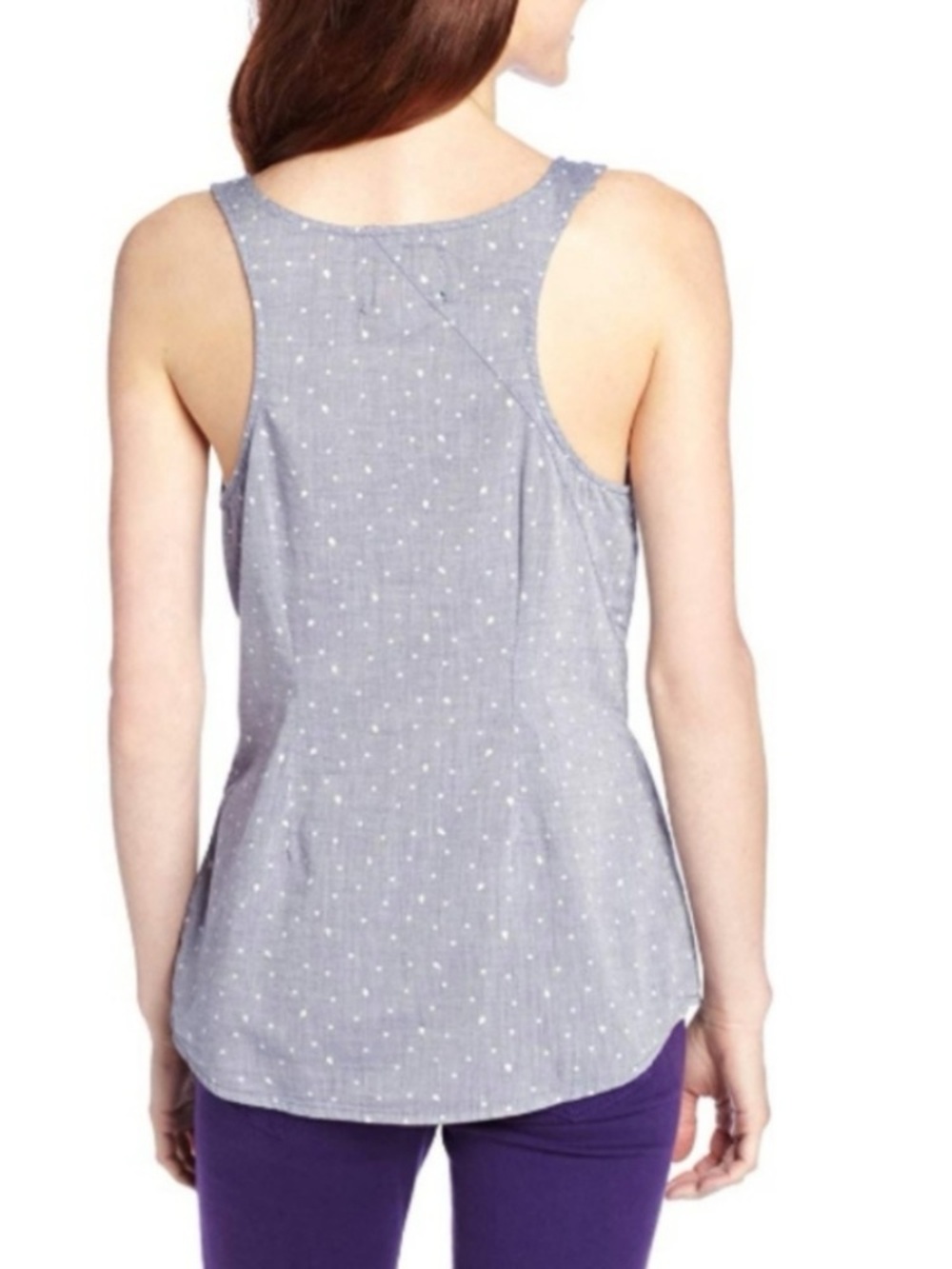 Volcom Gray Dot Racerback Tank Top
